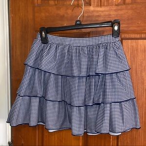 Zara ruffled mini skirt